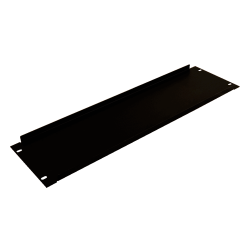 Pannello cieco per rack standard 19" - Formato 3U - Colore nero