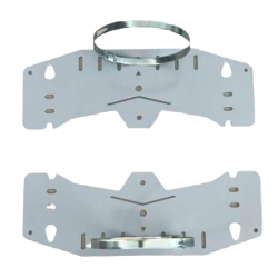 Montaggio su palo e parete - Diametro 90-100   - 2 pezzi - Compa