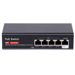 Switch PoE - 4 puertos PoE + 1 Uplink RJ45 - Velocidad hasta 100
