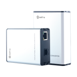 Safire Kit (2) conversor de medios industrial  - 1x Puerto Ether