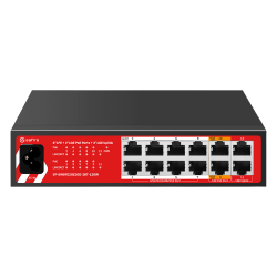 Safire Switch Hi-PoE - 10 porte PoE + 2 Uplink RJ45 - 8x10/100Mb