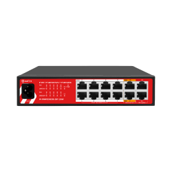 Safire Switch Hi-PoE - 8 puertos PoE + 4 puertos RJ45 + 2x2.5GE 