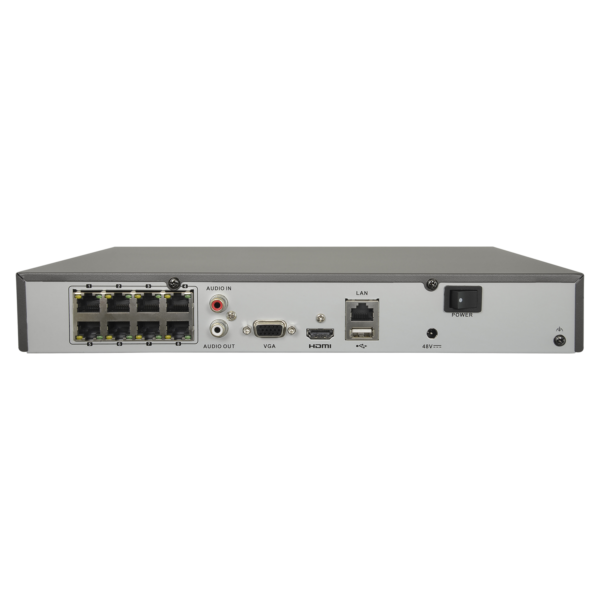 NVR per videocamere IP 8CH poe75w retro